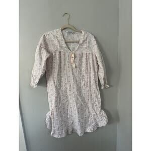 Vintage Stardust Women’s Night Gown Pink Floral Sz S Cottage Core